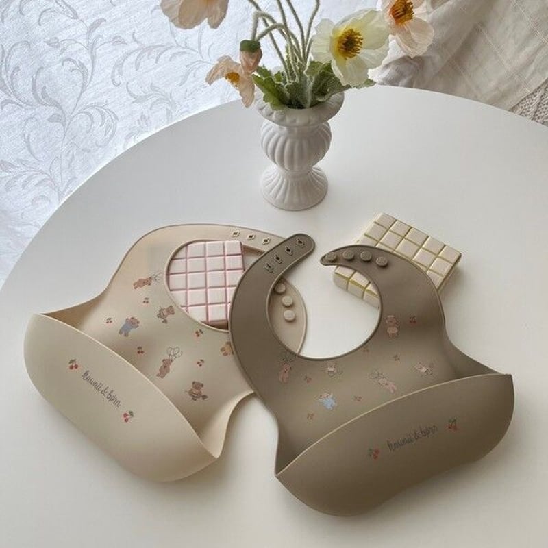 kawaii&born シリコンビブ | 離乳食のDatte