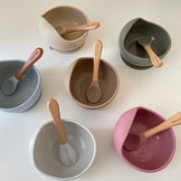kawaii&born シリコンボウル 吸盤タイプ くっつくお皿