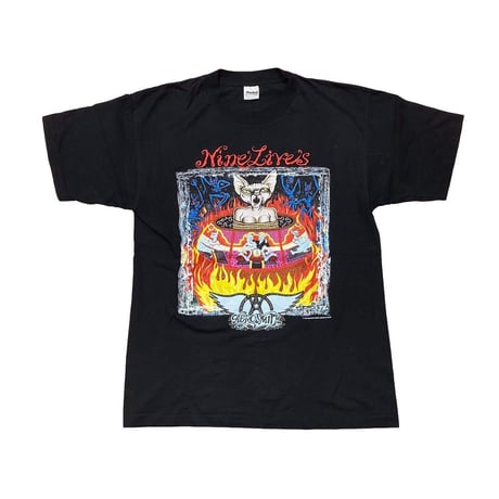 AERO SMITH NINE LIVES WORLD TOUR TEE 1997 Murina LARGE 6299