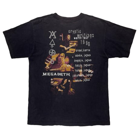 MEGADETH CRYPTICWRITING WORLD TOUR 1998 GIANT LARGE 0555