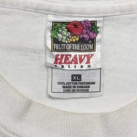 Apple COLOR TEXT LOGO WHITE FRUIT OF THE LOOM XL 2983