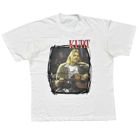 NIRVANA KURT COBAIN MEMORIAL SUN IS GONE WHITE FITS XL 6990