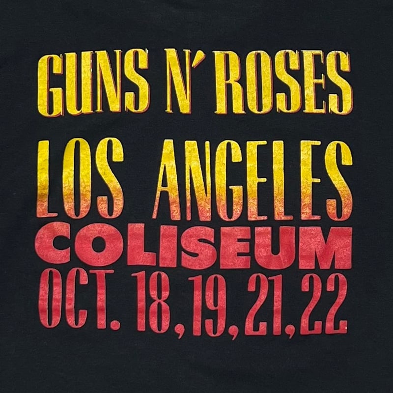 GUNS N' ROSES 1989 COLISEUM FRONT MEMBER SKULL