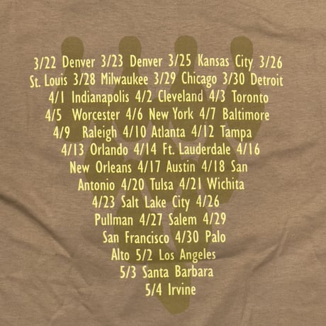 FOO FIGHTERS 1996 BIG ME CONCERT BEIGE ANVIL LARGE 5908