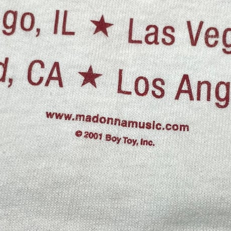 MADONNA 2001 DROWNED WORLD TOUR 2001 WHITE ALL SPORT LARGE 4031