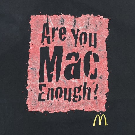 McDonald's ARE YOU MAC ENOUGH? FITS XL 0847