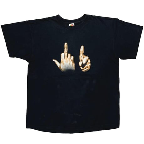OLD & VINTAGE FUCK YOU HAND SIGN FRUIT OF THE LOOM XL 3488