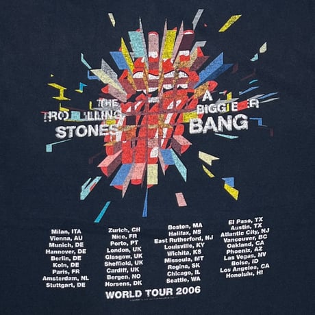 ROLLING STONES LIP & TONGUE A BIGGER BANG FITS XL 8664