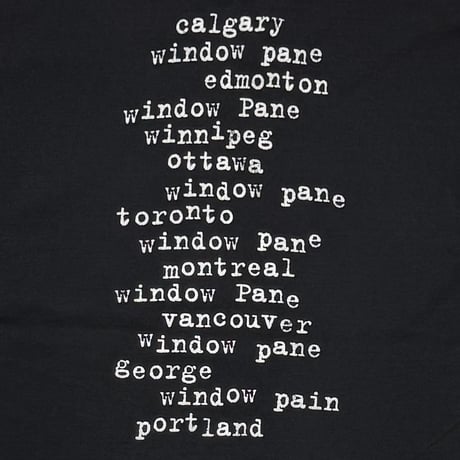 PEARL JAM WINDOW PAIN BLACK FRUIT OF THE LOOM XL 0939
