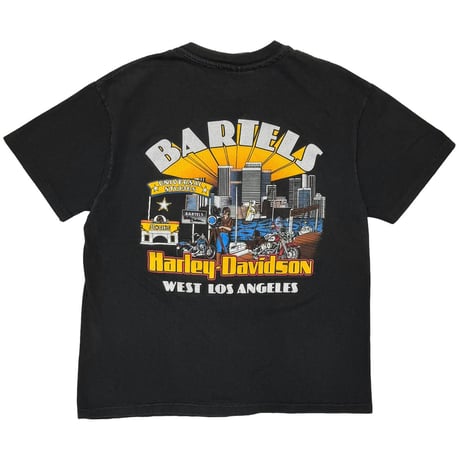 HARLEY DAVIDSON 1993 BLUE V FLAME BARTELS WEST LOS ANGELS SS LARGE 7129