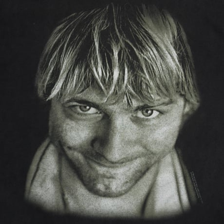 NIRVANA 1998 KURT COBAIN MEMORIAL FACE BLACK GIANT XL 1046