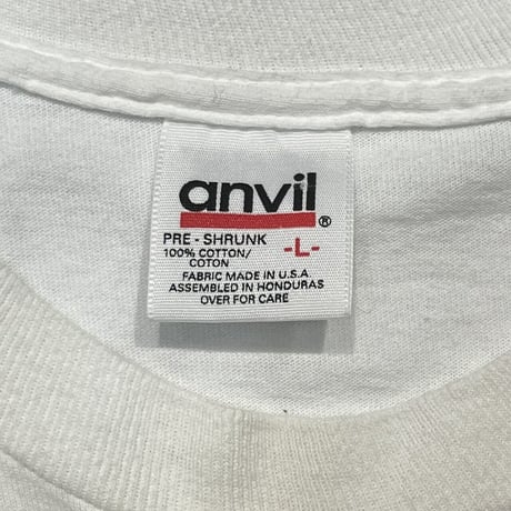 [MORE SALE] OLD&VINTAGE TRUST ME FREEZE 90s SMILE MULTI TEE WHITE ANVIL LARGE 7499