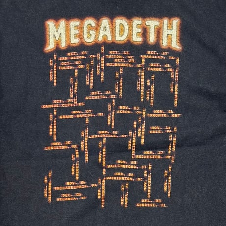 MEGADETH RISK TOUR champ LARGE 5103