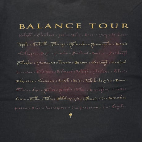 VAN HALEN BALANCE TOUR FRUIT OF THE LOOM FITS XL 8624