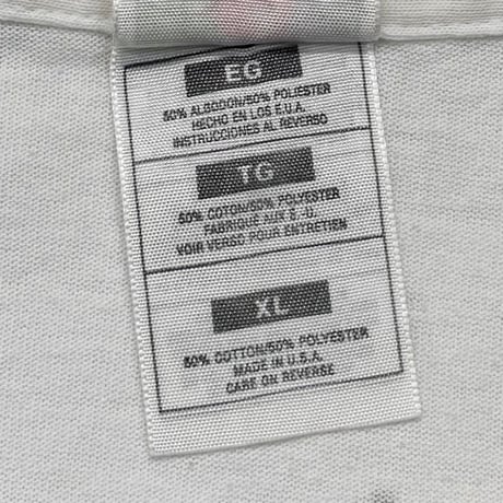 RAGE AGAINST THE MACHINE WU-TANG CLAN EVIL EMPIRE WHITE FRUIT OF THE LOOM XL 7893