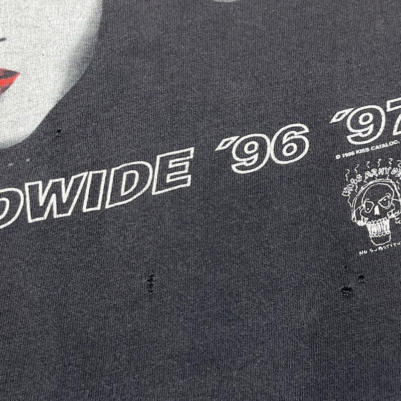 KISS ALIVE WORLDWIDE 96' 97' 4 FACE CRONIES XL