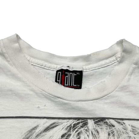NIRVANA KURT COBAIN MONOCHROME MEMORIAL FACE WHITE GIANT BY TEE JAYS XL 4540