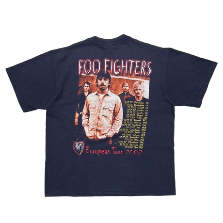 FOO FIGHTERS 2002 ONE BY ONE EUROPEAN TOUR NAVY JERZEES XL 4952