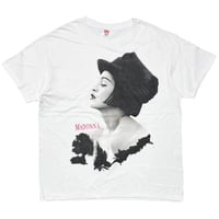 MADONNA BLOND AMBITION TOUR MONOCHROME PHOTO WHITE HANES XXL 8280