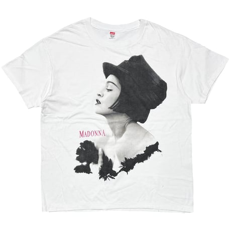 MADONNA BLOND AMBITION TOUR MONOCHROME PHOTO WHITE HANES XXL 8280