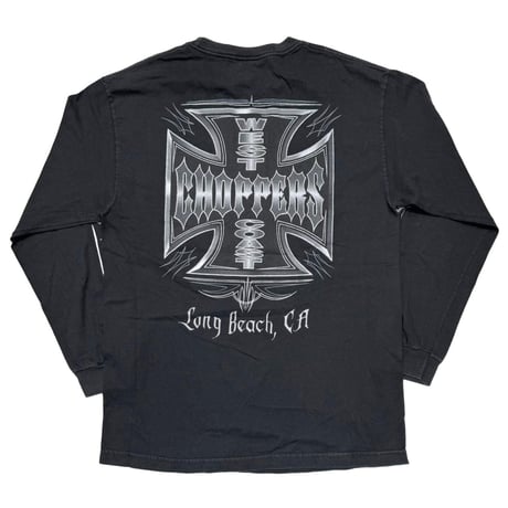 WEST COAST CHOPPERS METALLIC IRON CROSS LS LARGE 5302