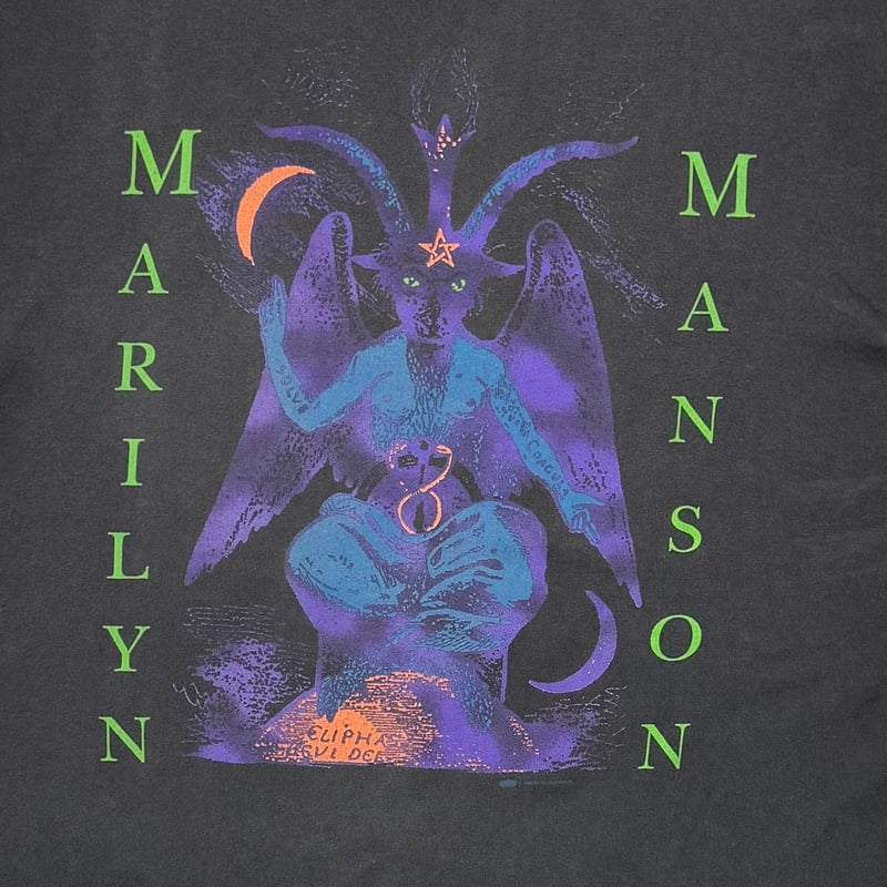 MARILYN MANSON when i'm god 90s LS tシャツ Vintage 90s Marilyn Manson When I'm God Everyone Dies Tshirt