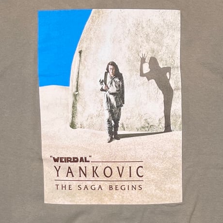YANKOVIC GALACTIC TOUR star wars parody TAN FRUIT OF THE LOOM XL 7878