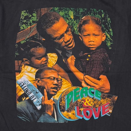 MALCOLM X 1995 PEACE & LOVE FITS XL 9167