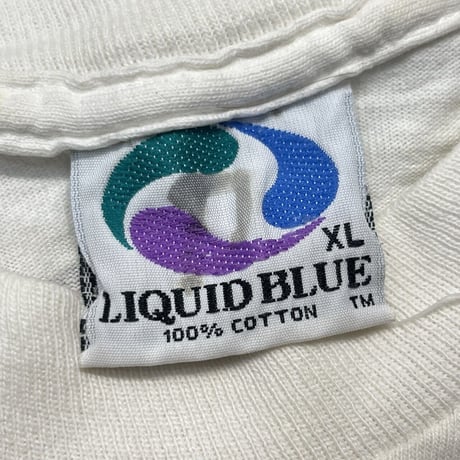 GRATEFUL DEAD 1992 ROSE SKULL OVP WHITE LIQUID BLUE XL 8150
