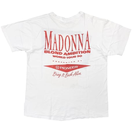 MADONNA BLOND AMBITION WORLD TOUR 90 PRESENTED BY PIONEER WHITE FITS XL 1478