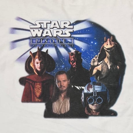 STAR WARS × PEPSI EP1 THE PHANTOM MENACE MOVIE PROMO WHITE FITS LARGE 2860