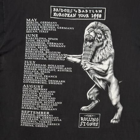THE ROLLING STONES BRIDGES TO BABYLON EUROPEAN TOUR 1998 BLUE THUNDER LARGE 0356