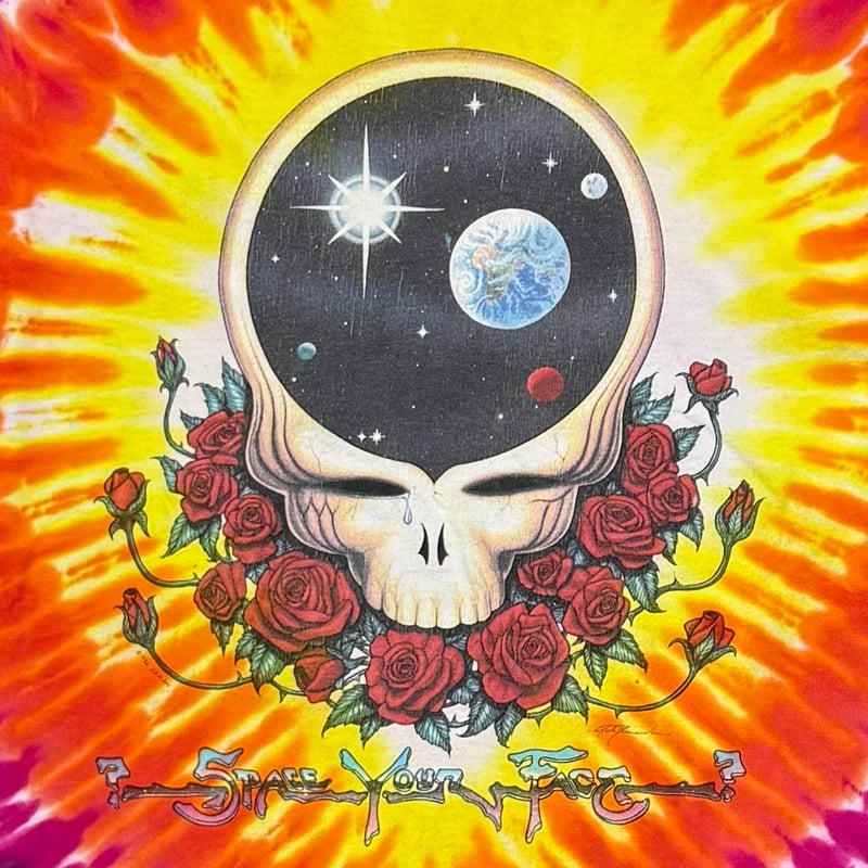 おこげ('92東京テアトル) GRATEFUL DEAD 1992 SKULL & GALAZXY TIE DYE LIQU