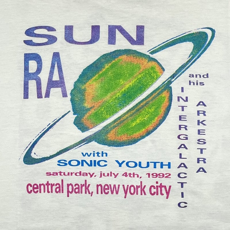 Sonic Youth / Central Park 1992 CD 限定仕様 SONIC YOUTH 1992 WITH SUN RA WHITE ALLSPORT XL