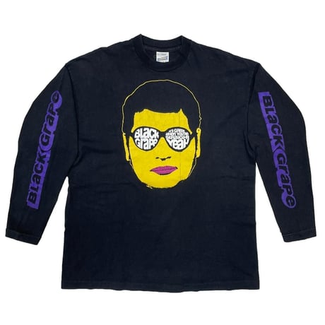 BLACK GRAPE IT'S GREAT WHEN YOU’RE STRAIGHT YEAH LS TEE BLACK SCREEN STARS XL 3435