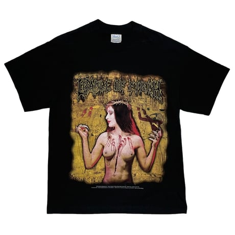 CRADLE OF FILTH 1999 PRAISE THE WHORE TEE M&O LARGE 8170