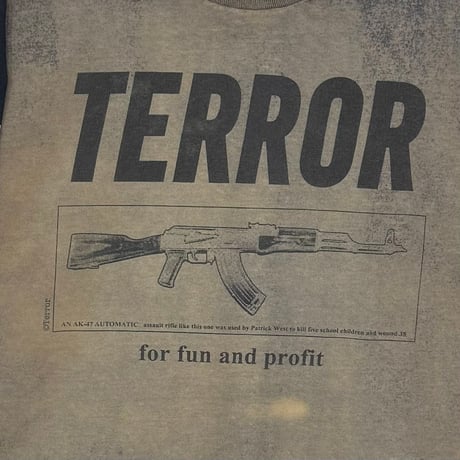 TERROR WORLD WIDE FOR FUN AND PROFIT LS SCREEN STARS XL 9255
