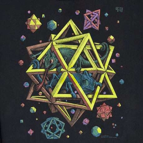 MC ESCHER ONEITA CREWNECK SWEAT BLACK LARGE 6461