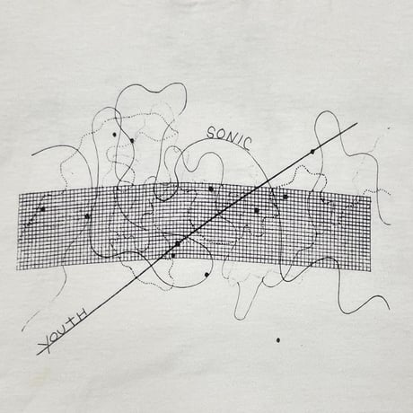 SONIC YOUTH 1993 STOCKHAUSEN WHITE FRUIT OF THE LOOM XL 3563