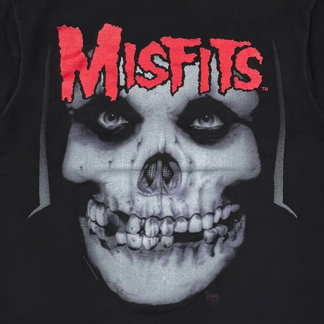 MISFITS DOUBLE SIDE SKULL RED TEXT FITS XL 6735
