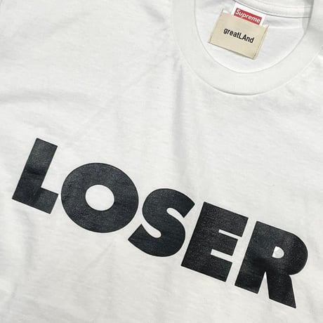 greatLAnd ORIGINAL LOSER LOGO SS TEE WHITE