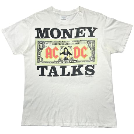 AC/DC MONEY TALKS WPRLD TOUR 1990/91 WHITE LARGE