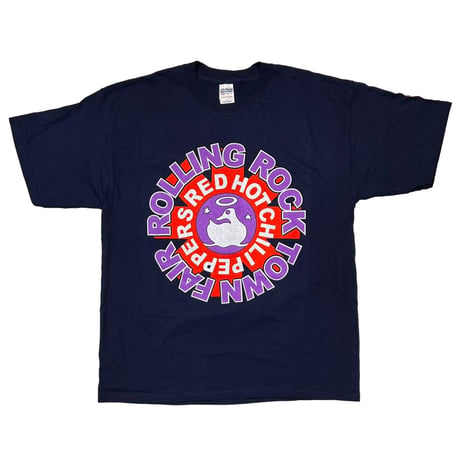 RED HOT CHILI PEPPERS ROLLING ROCK TOWN FAIR NAVY GILDAN XL 9554