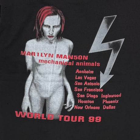 MARILYIN MANSON WORLD TOUR 99 MECHANICAL ANIMALS XL 5524