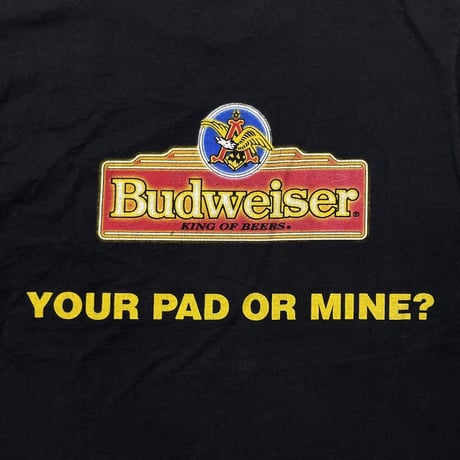 Budweiser 3 FROGS 1995 YOUR PAD OR MINE ? TULTEX MEDIUM 0395