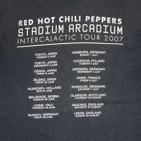 RED HOT CHILI PEPPERS STADIUM ARCADIUM INTERCALACTIC TOUR 2007 LARGE  3250