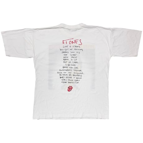 THE ROLLING STONES VOODOO LOUNGE EUROPEAN TOUR 95 WHITE BROCKUM XL 7769