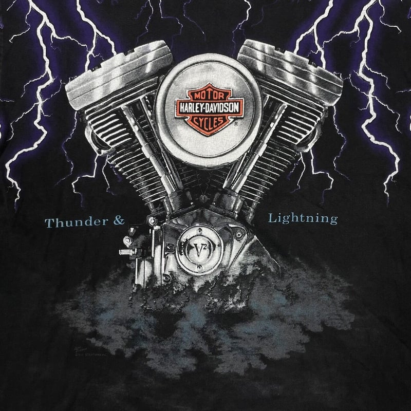 HARLEY DAVIDSON THUNDER & LIGHTNING OVP HANES X HARLEY DAVIDSON THUNDER & LIGHTNING OVP HANES X