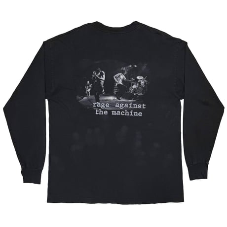 RAGE AGAINST THE MACHINE FRONT DIAL BACK MEMBER LS TEE BLACK GIANT XL 9519