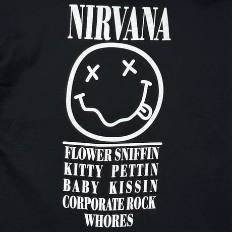 NIRVANA FRONT MEMBER BACK SMILE BOOTLEG SWEAT HOODIE XL 6563